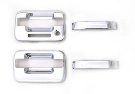 AVS 04-14 Ford F-150 (2 Door w/Keypad) Door Handle Covers (2 Door) 4pc Set - Chrome