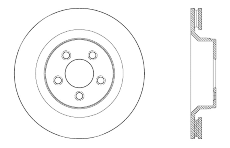 StopTech Slotted & Drilled Sport Brake Rotor