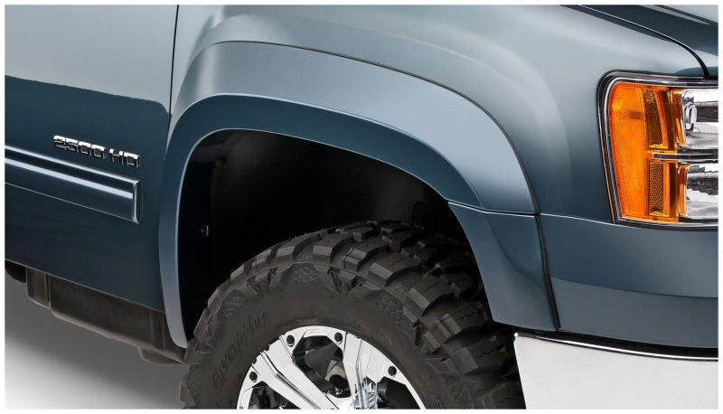 Bushwacker 07-14 GMC Sierra 2500 HD Extend-A-Fender Style Flares 2pc - Black