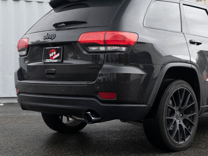 aFe Large Bore HD 3in 304 SS Cat-Back Exhaust w/ Black Tips 14-19 Jeep Grand Cherokee (WK2) V6-3.6L