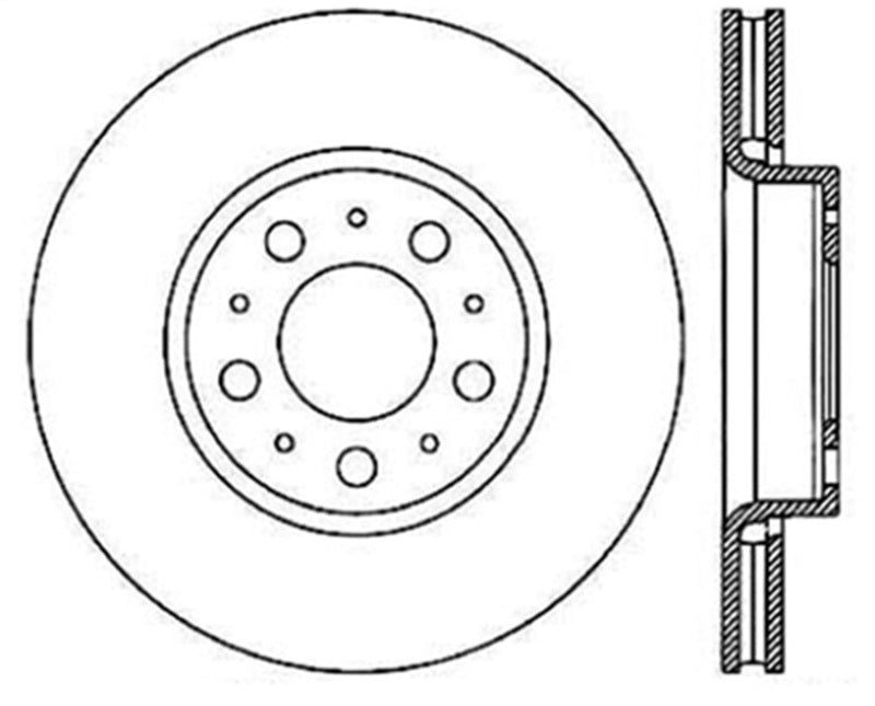 StopTech Slotted & Drilled Sport Brake Rotor