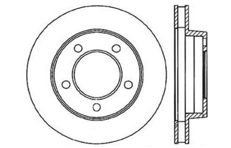 StopTech Slotted & Drilled Sport Brake Rotor