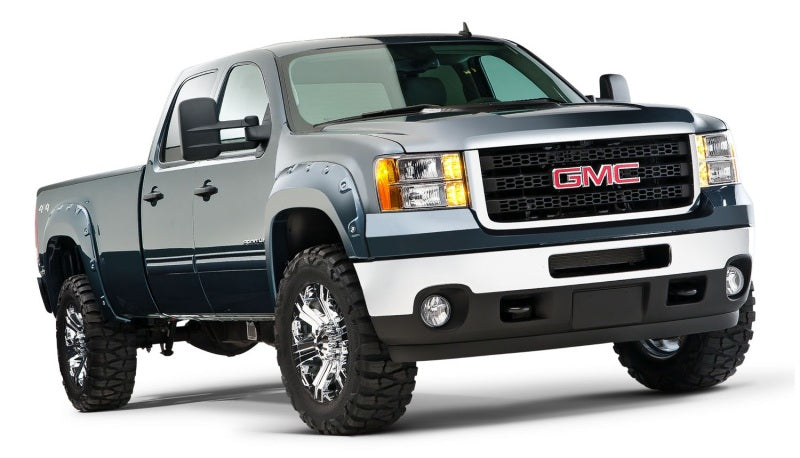 Bushwacker 11-14 GMC Sierra 3500 Fleetside Boss Pocket Style Flares 4pc Excludes Dually - Black