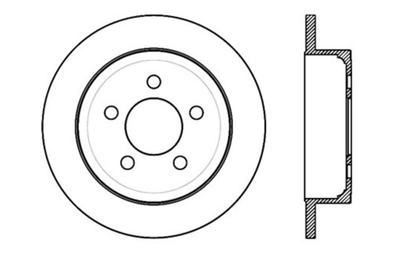 StopTech Slotted & Drilled Sport Brake Rotor