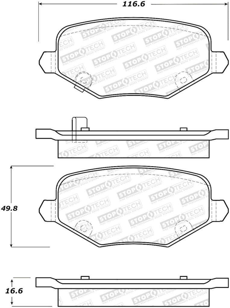 StopTech Street Brake Pads - Front