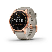 Load image into Gallery viewer, GARMIN fēnix® 7S – Solar Edition Rose Gold with Light Sand Band