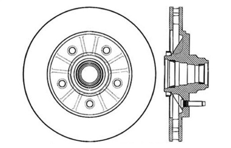 StopTech Slotted & Drilled Sport Brake Rotor