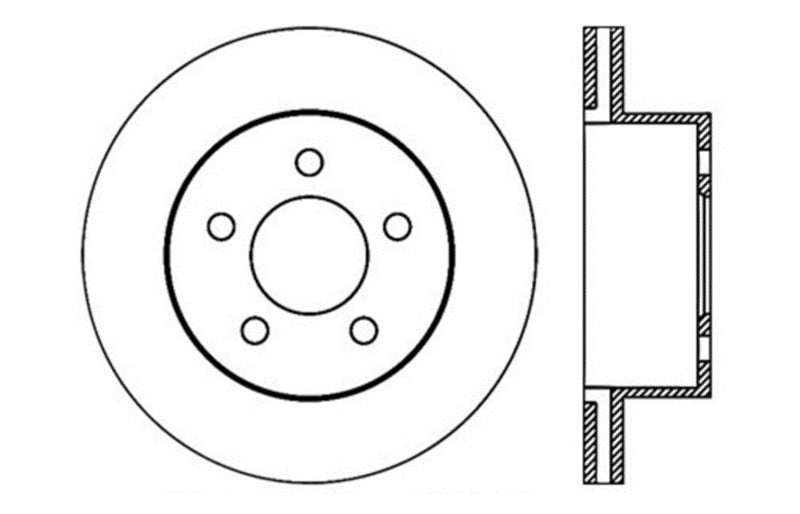 StopTech Slotted & Drilled Sport Brake Rotor