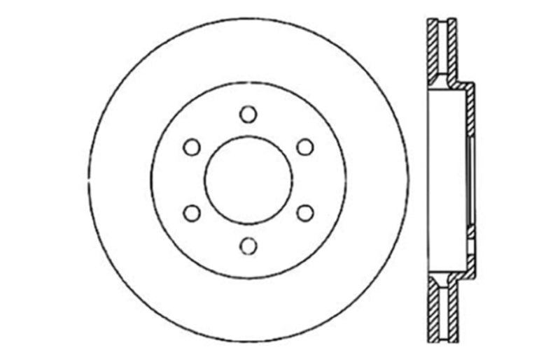 StopTech Slotted & Drilled Sport Brake Rotor