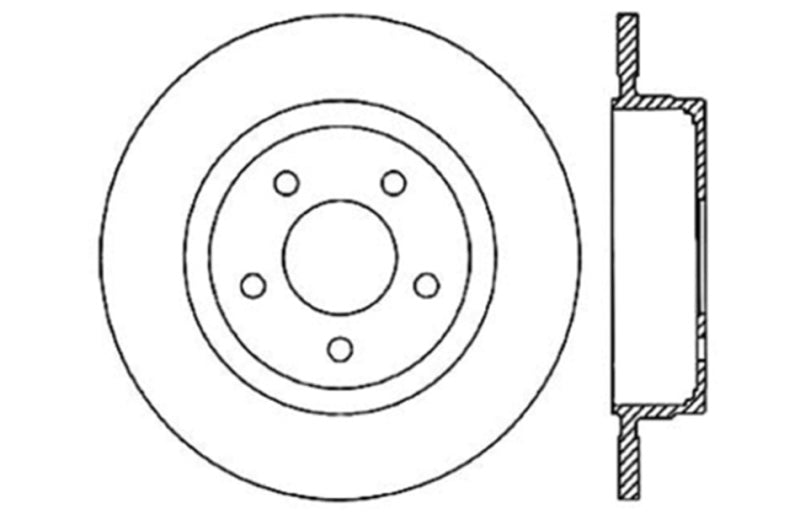 StopTech Slotted & Drilled Sport Brake Rotor