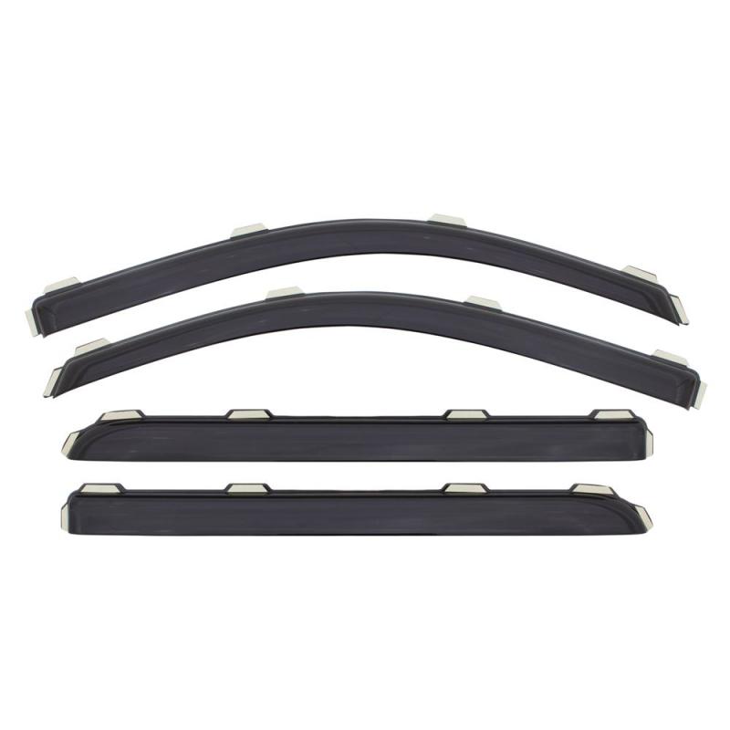 AVS 07-18 Jeep Patriot Ventvisor In-Channel Front & Rear Window Deflectors 4pc - Smoke