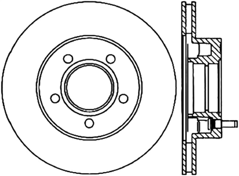 StopTech Slotted & Drilled Sport Brake Rotor