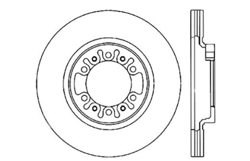 StopTech Slotted & Drilled Sport Brake Rotor