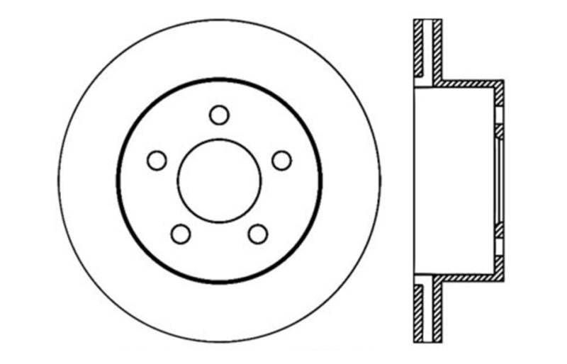 StopTech Slotted & Drilled Sport Brake Rotor