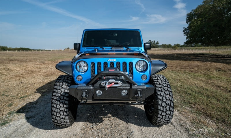 AVS 07-18 Jeep Wrangler JK (Incl. JKU) Low Profile Aeroskin Lightshield Pro - Black