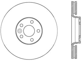 StopTech Sport Slotted (CRYO) 10 -15 Volvo XC60 Front Left Slotted Rotor