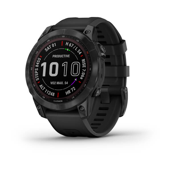 fēnix® 7 – Sapphire Solar Edition (Black DLC Titanium with Black Band)